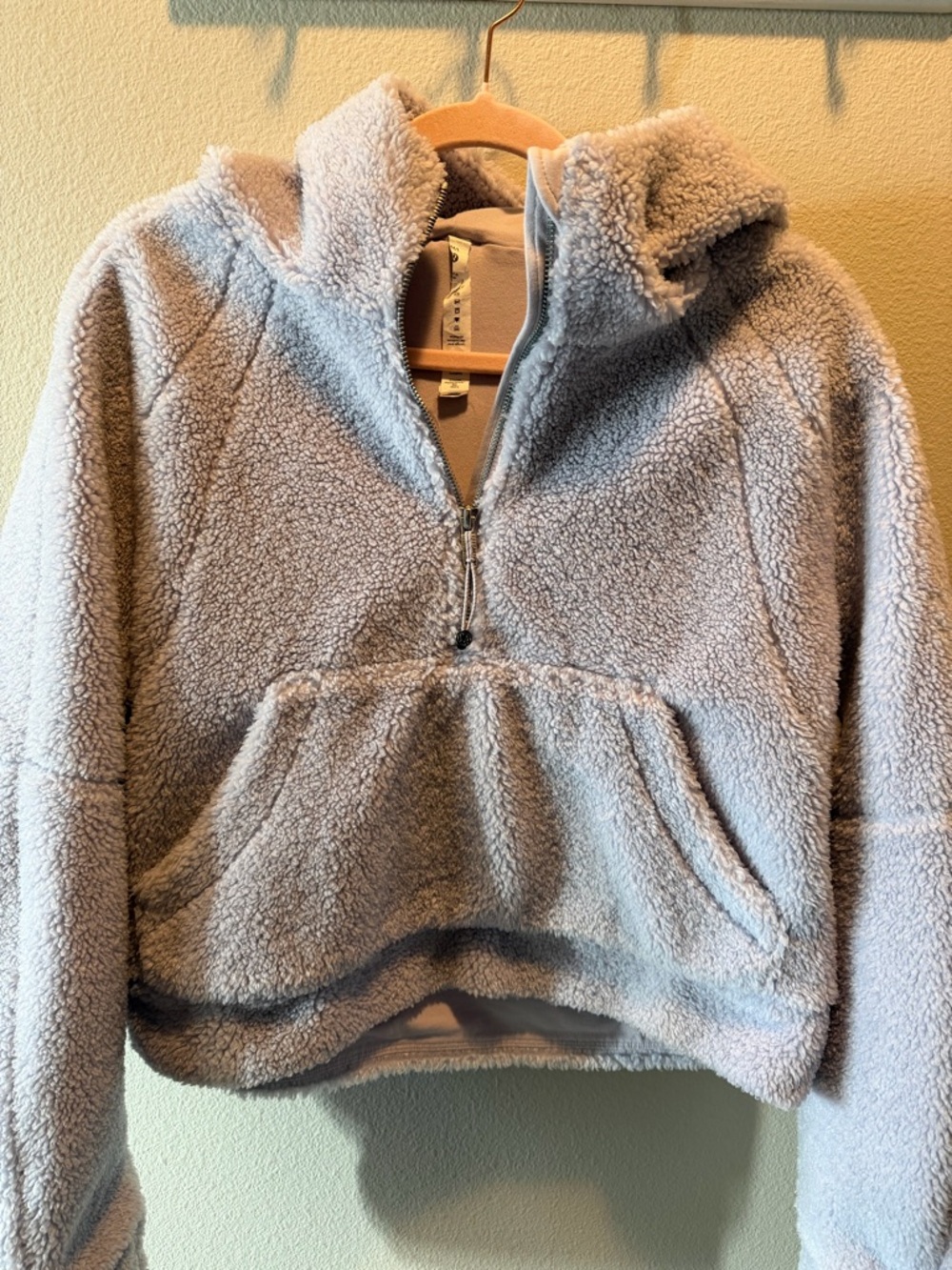 lululemon athletica oversized scuba Sherpa m/l purple